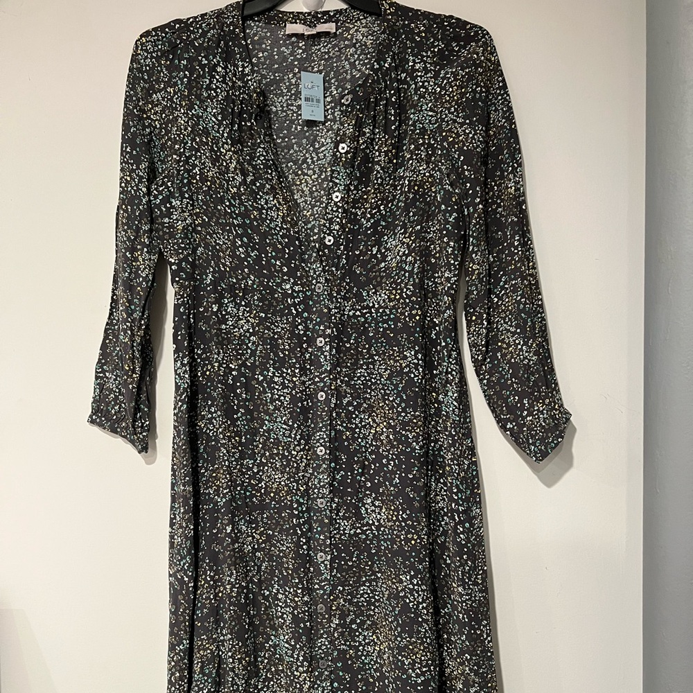 Loft petite size 8 mini floral pheasant style